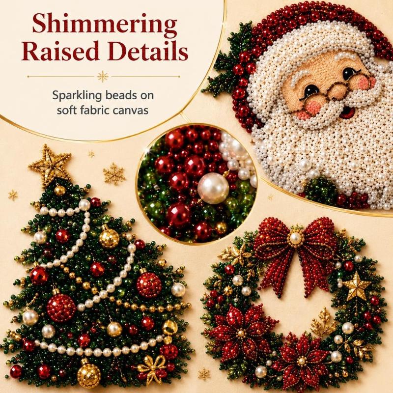 Embroidery Xmas Kits - 1PC 5D DIY Dekorasi Dinding Natal