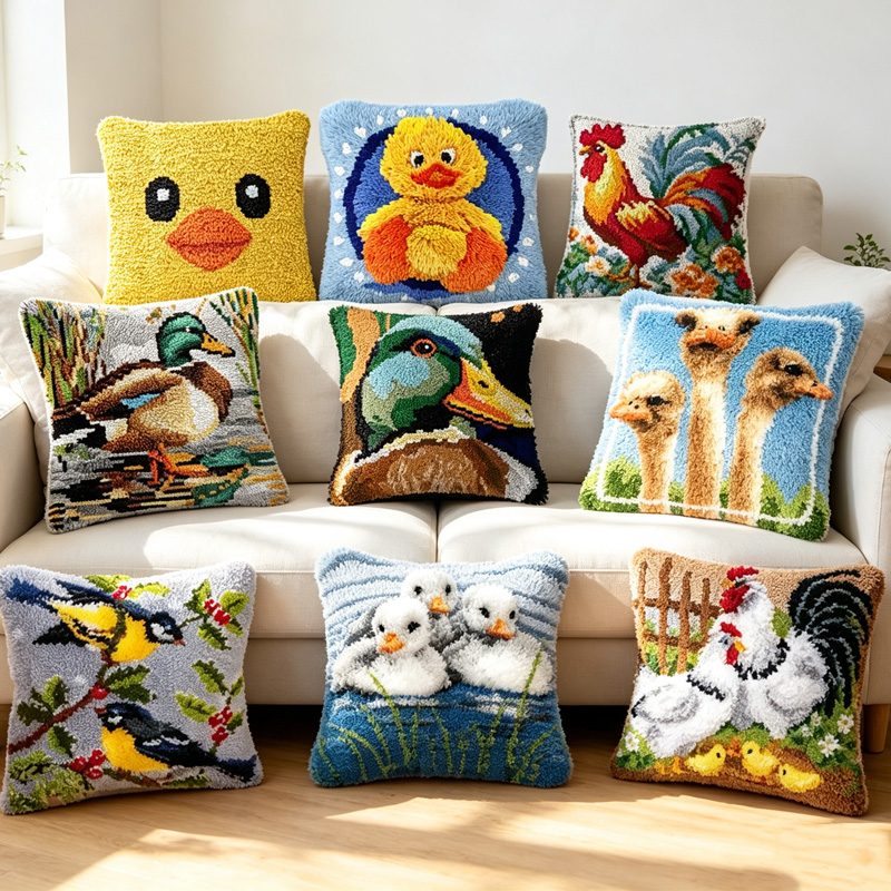 Printed Embroidery Kit - Kit Kait Jahit Motif Burung Bebek