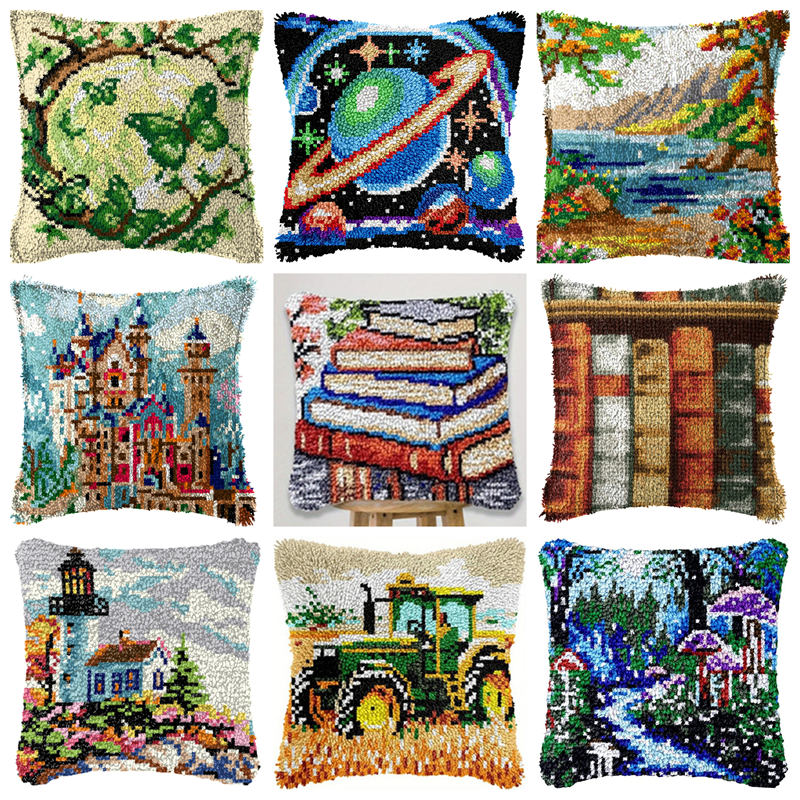 Printed Embroidery Kit - Kit Kait Kait Buku Pemandangan Tikar