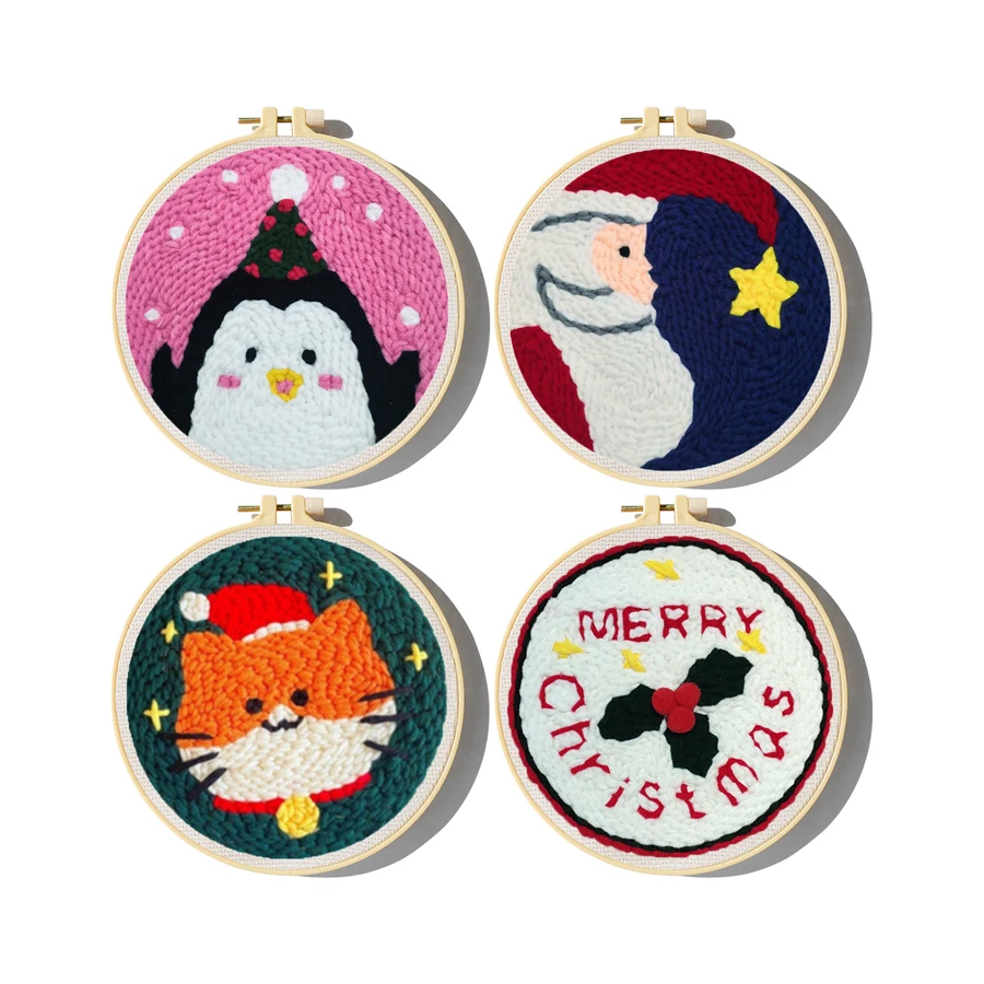 Embroidery Xmas Kits - Kit Bordir Jarum Pukulan Natal dengan