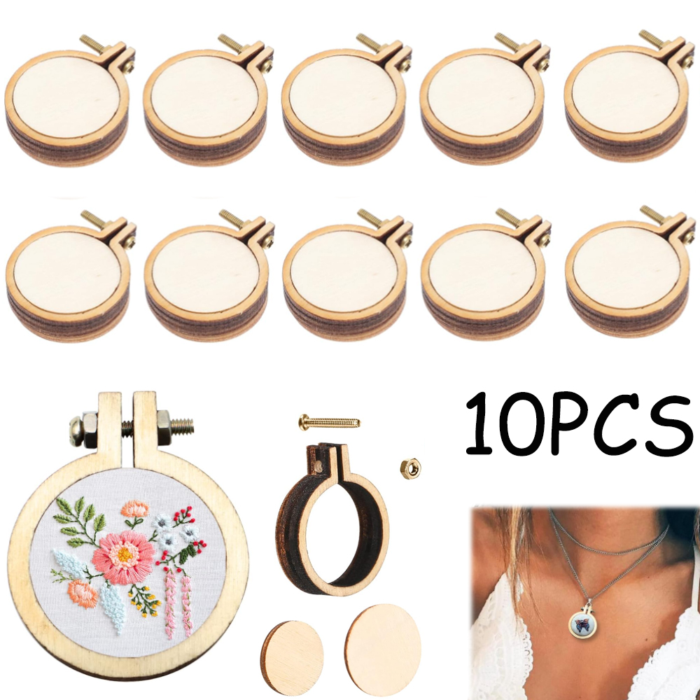 Embroidery Hoop Stand - 10 Buah/Set Kerajinan Bingkai Jahit Silang