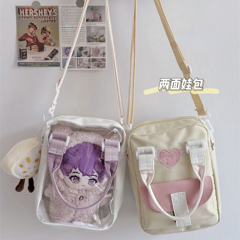 Embroidery Love - Tas Ita Kawaii gaya Jepang wanita