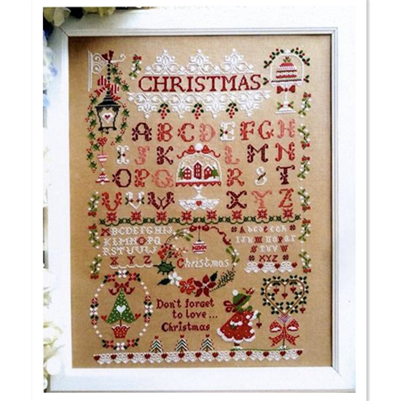 Embroidery Xmas Kits - Kit jahit silang gadis Natal hadiah