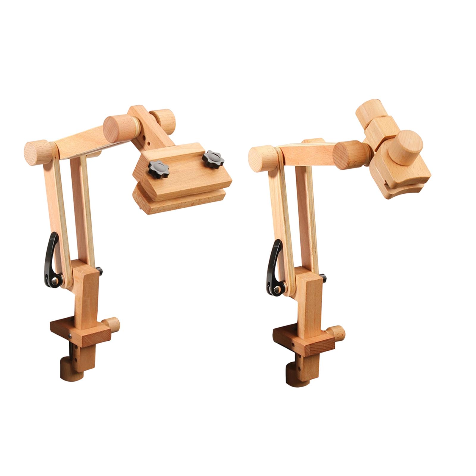 Embroidery Hoop Stand - Penyangga Ring Bordir Kayu yang Dapat