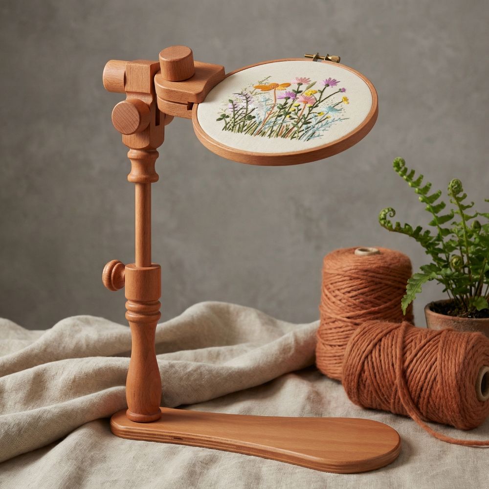 Embroidery Hoop Stand - Penyangga Sulaman Portabel Profesional, Penyangga Sulaman