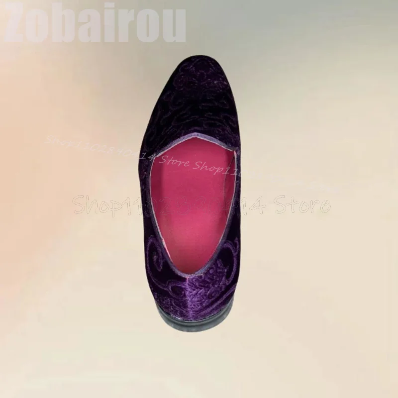 Embroidery On Leather - Sepatu Pria Slip On Modis Sepatu