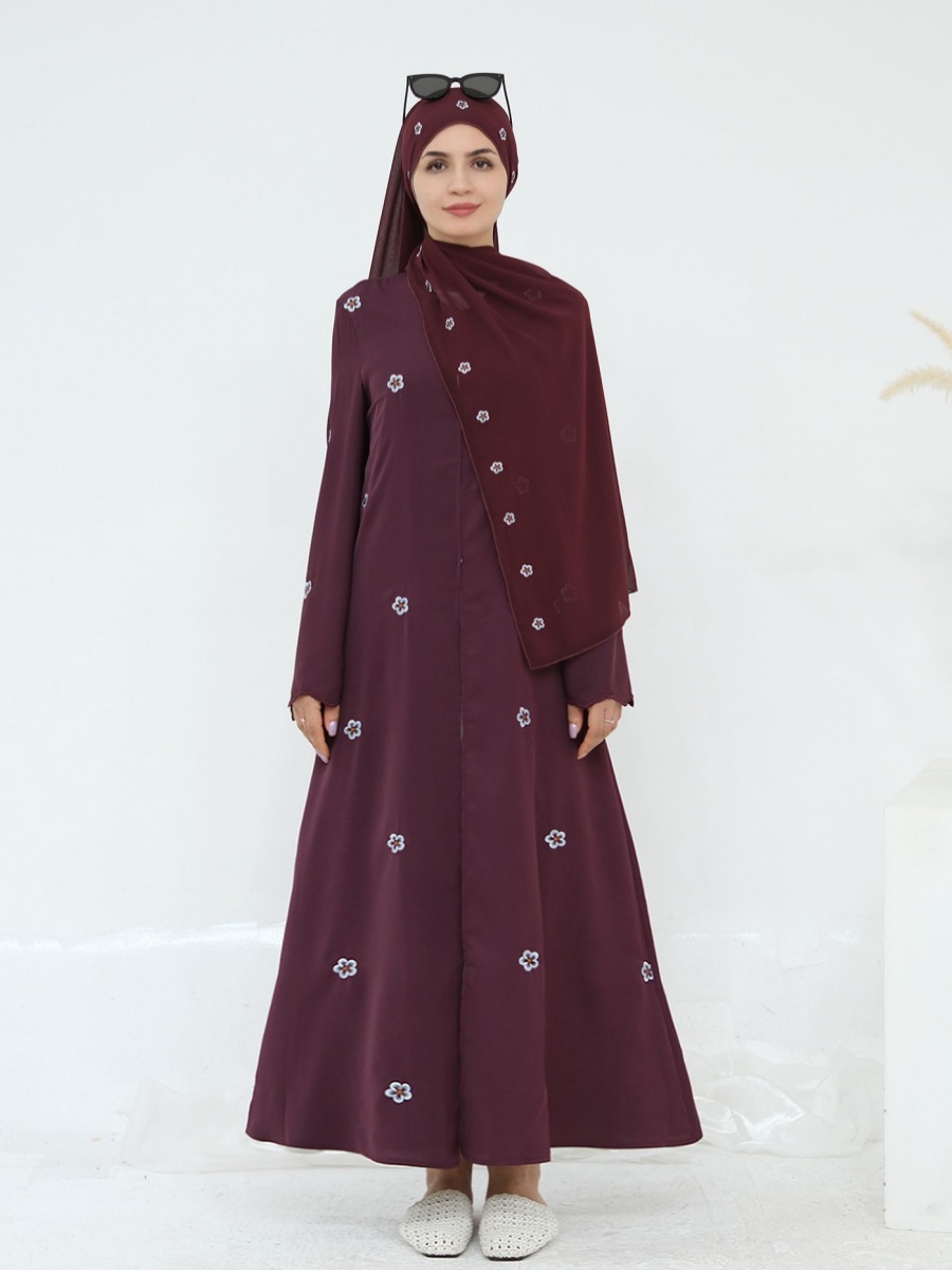 Embroidery Kebaya - Gaun Abaya Dubai Mewah Bordir Muslimah