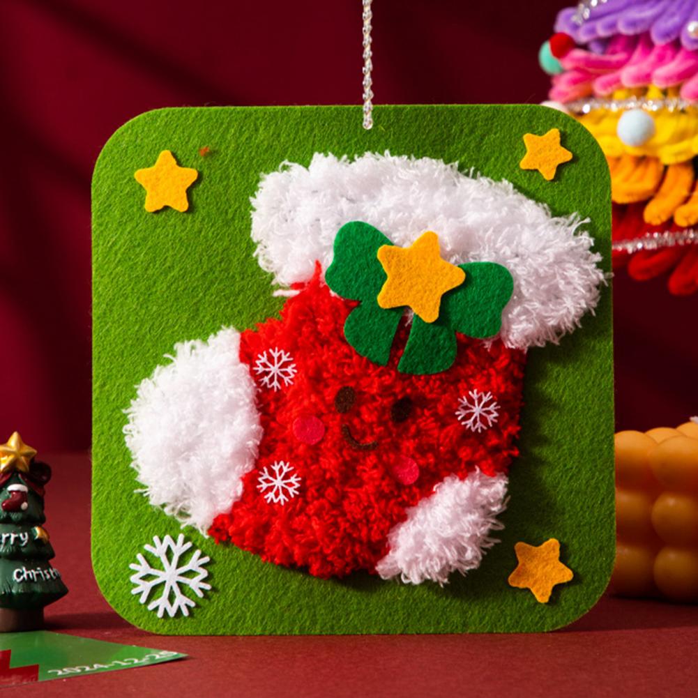 Embroidery Xmas Kits - Perlengkapan Kerajinan untuk Pemula, Perlengkapan Sulaman