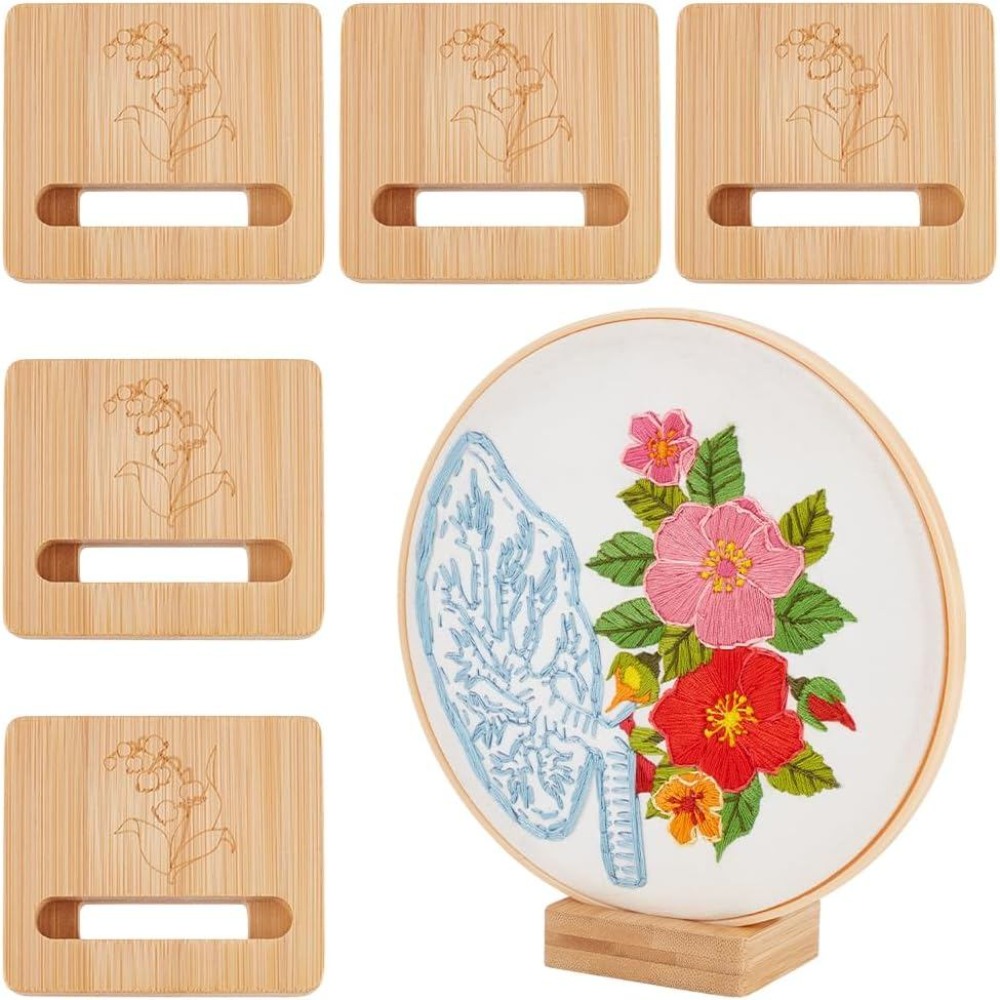 Embroidery Hoop Stand - 6 Buah Stand Display Lingkaran Bordir
