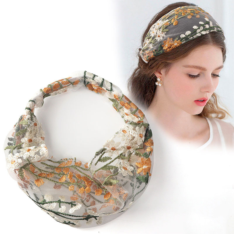 Embroidery Knot - Ikat Rambut Etnis Perempuan Ikat Kepala