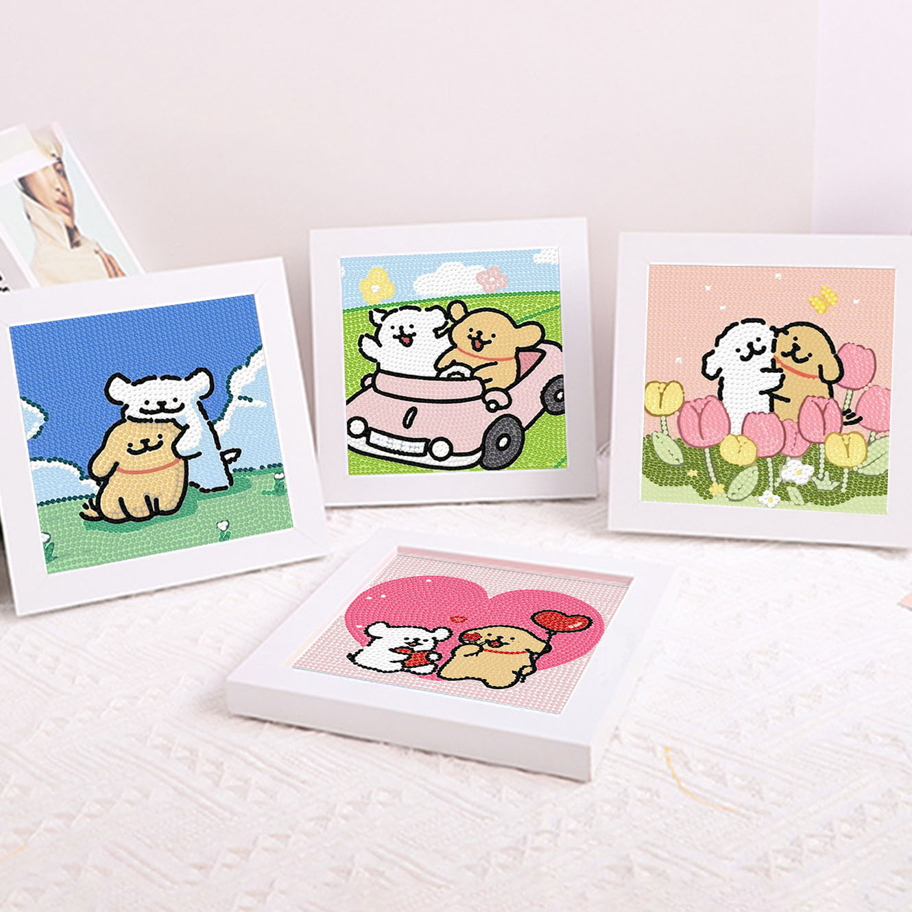 Embroidery Ideas - Lukisan Dekoratif Bingkai Berlian Kristal Anak