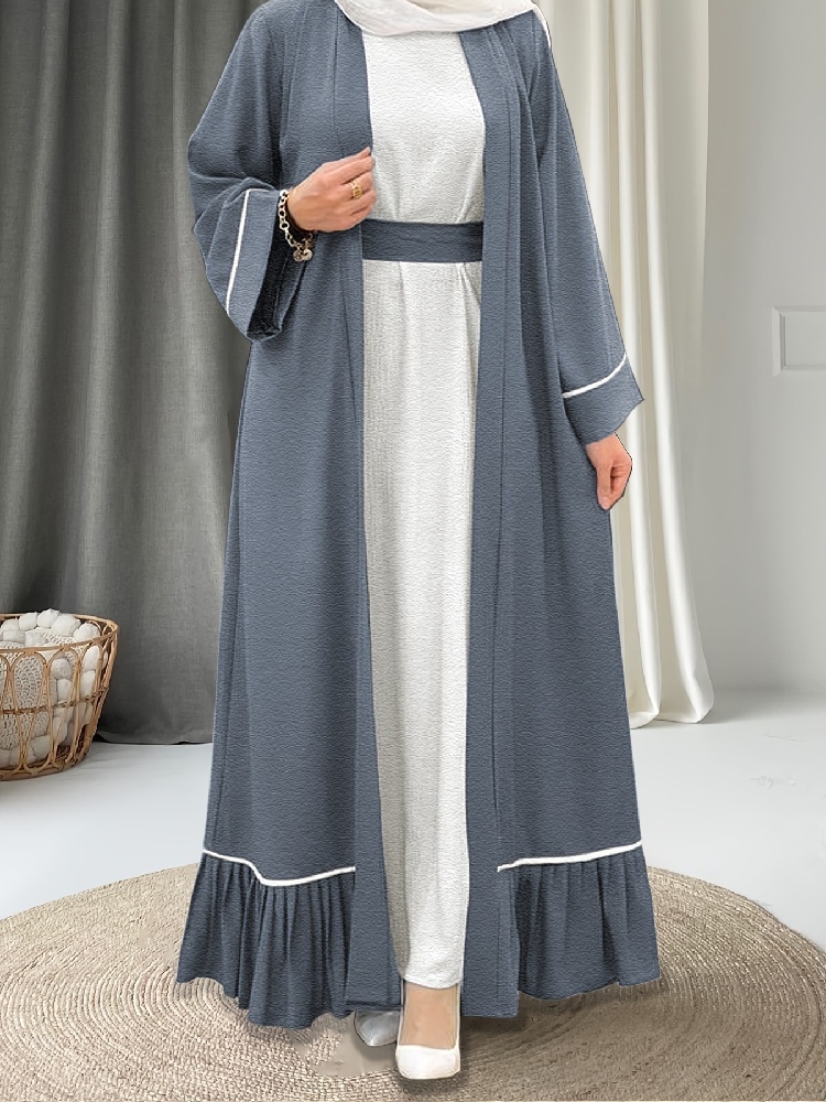 Embroidery Kebaya - Buka Kimono Abaya Wanita Dubai Islam