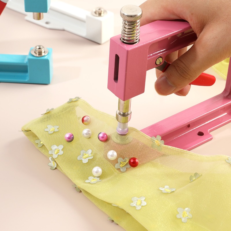 Embroidery Xpress - Set Alat Penyetel Mutiara Tekan Tangan,