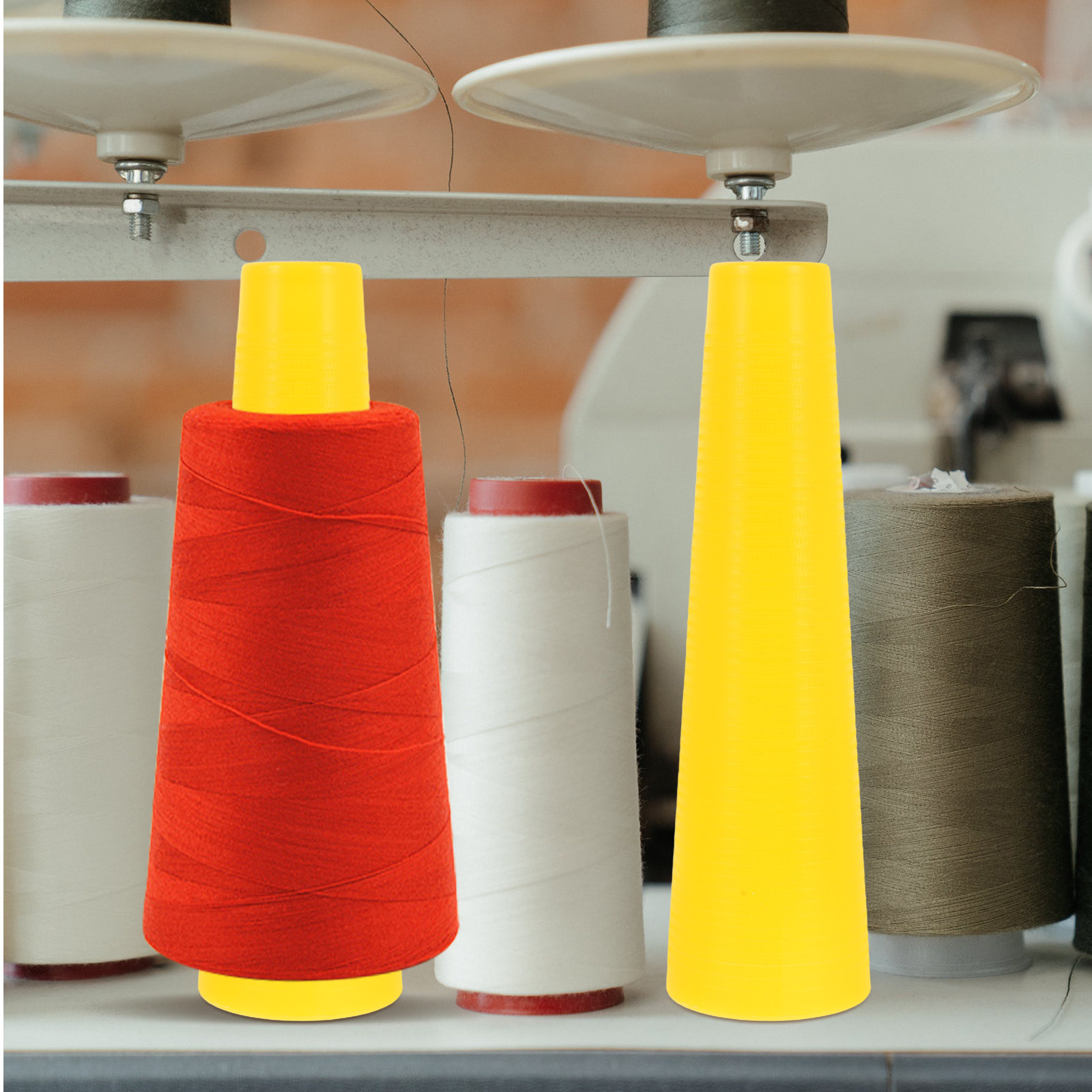 Embroidery Thread Yarn - 10Pcs Bobbin Plastik Kerucut Tahan Pudar