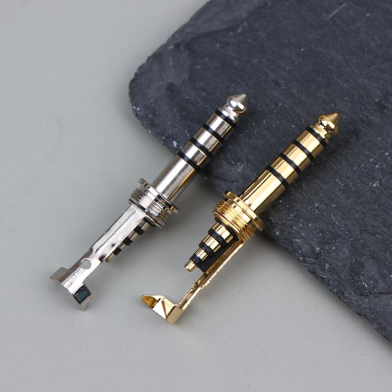 Embroidery Knot - 1Pc Konektor Audio HIFI Berlapis Rhodium