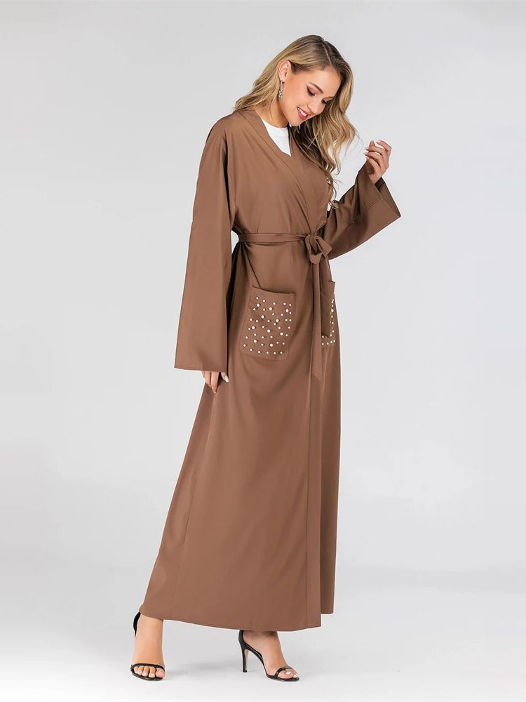 Embroidery Kebaya - Kimono Abaya Dubai bordir Ramadan gaun