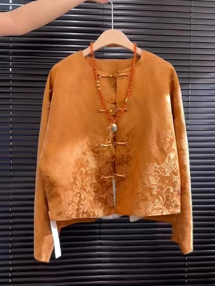 Embroidery Youtube - Atasan Song Jin Bordir Bunga Oranye