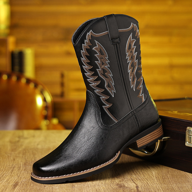 Sepatu Bot Koboi Barat Setingg - Embroidery On Leather ulasan dan harga