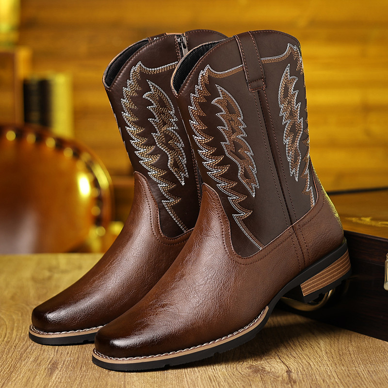 Sepatu Bot Koboi Barat Setingg - Embroidery On Leather ulasan dan harga