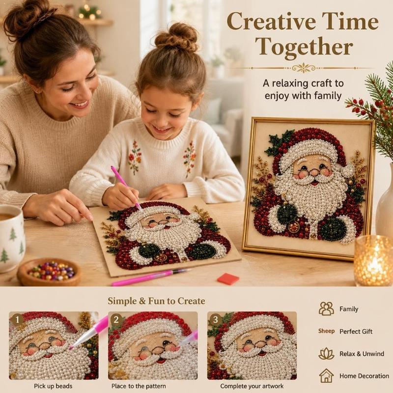 1PC 5D DIY Dekorasi Dinding Na - Embroidery Xmas Kits ulasan dan harga