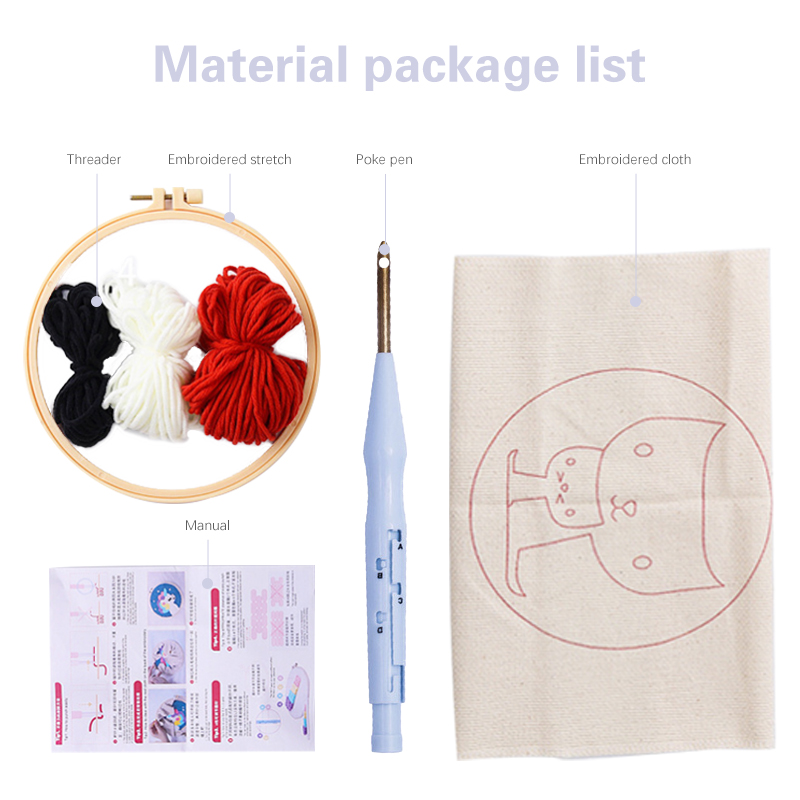 Set Pemula Kit Bordir Jarum Pe - Embroidery Xmas Kits ulasan dan harga