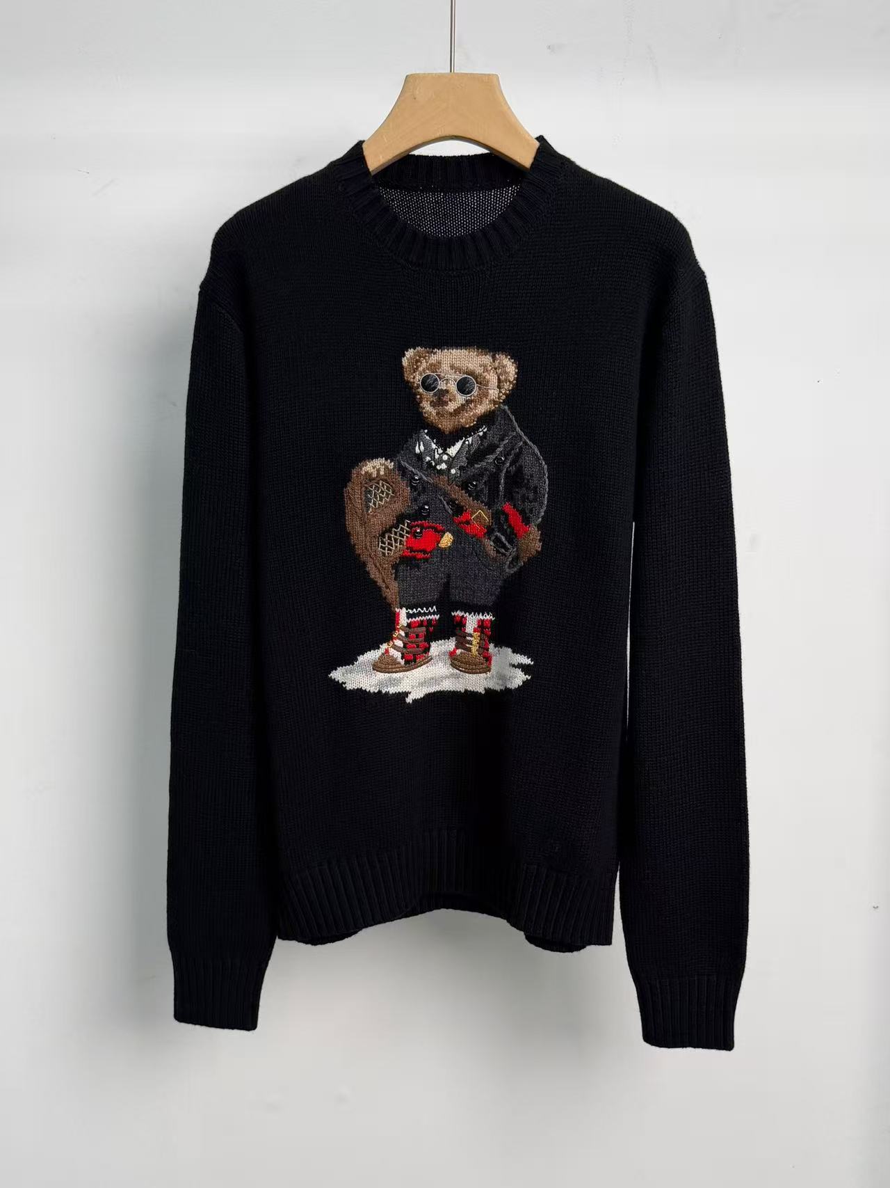 Sweater Rajut Unisex Musim Din - Embroidery Thread Yarn ulasan dan harga