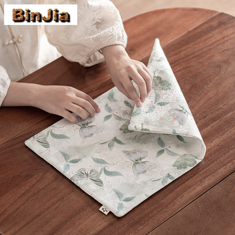 Alas Meja Teh Bordir Brokat Ku - Embroidery Cloth ulasan dan harga