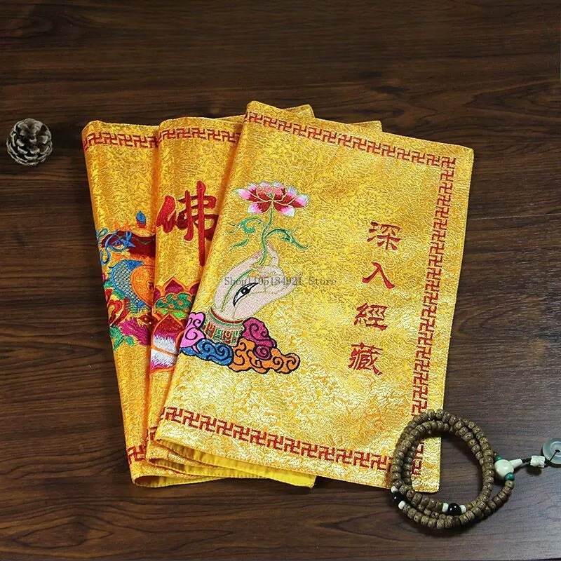 Kain Satin Bordir Ganda 42CM M - Embroidery Cloth ulasan dan harga