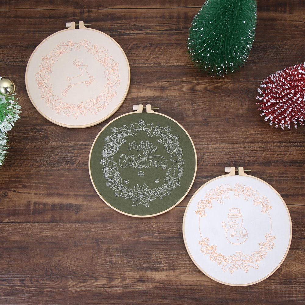Aksesori Alat jahit, aksesoris - Embroidery Xmas Kits ulasan dan harga