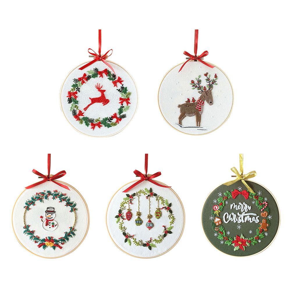 Aksesori Alat jahit, aksesoris - Embroidery Xmas Kits ulasan dan harga