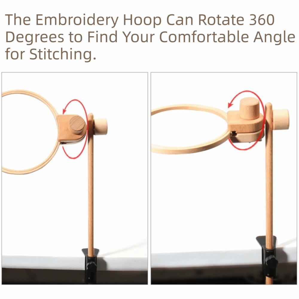 Penyangga Bingkai Bordir Kayu  - Embroidery Hoop Stand ulasan dan harga