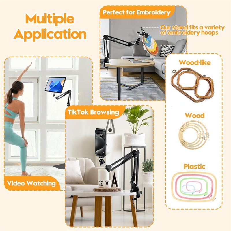 Y51A Stand Penyangga Bordir Hi - Embroidery Hoop Stand ulasan dan harga