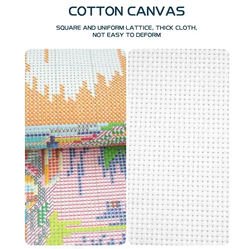Kit jahit silang pola hewan ka - Printed Embroidery Kit ulasan dan harga