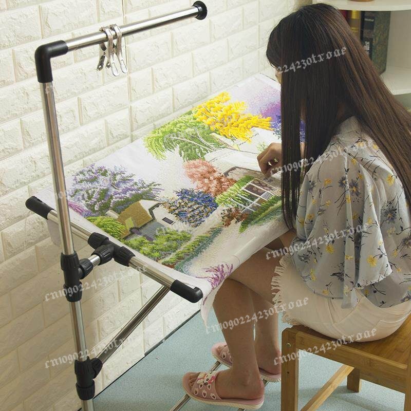 Penyangga Bingkai Sulaman Sila - Embroidery Hoop Stand ulasan dan harga