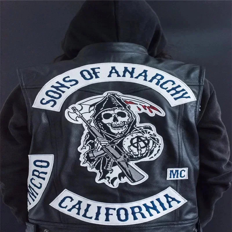 ABC123Leather Jaket Tanpa Leng - Embroidery Youtube ulasan dan harga