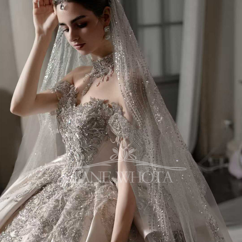 Gaun Pengantin Mewah Warna Pin - Embroidery Rose ulasan dan harga