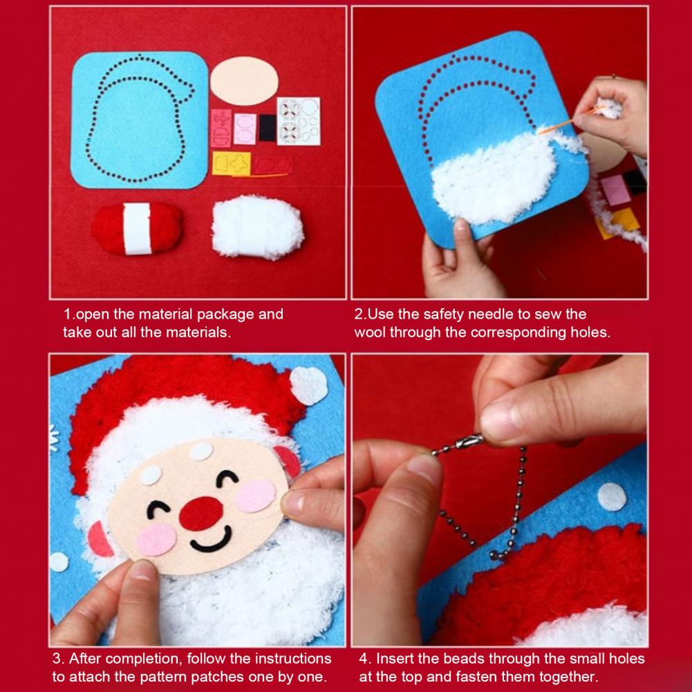Perlengkapan Kerajinan untuk P - Embroidery Xmas Kits ulasan dan harga
