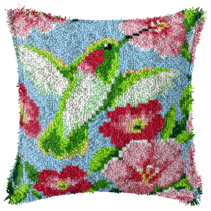 Smyrna Kit Kait Kait Bunga Tik - Printed Embroidery Kit ulasan dan harga