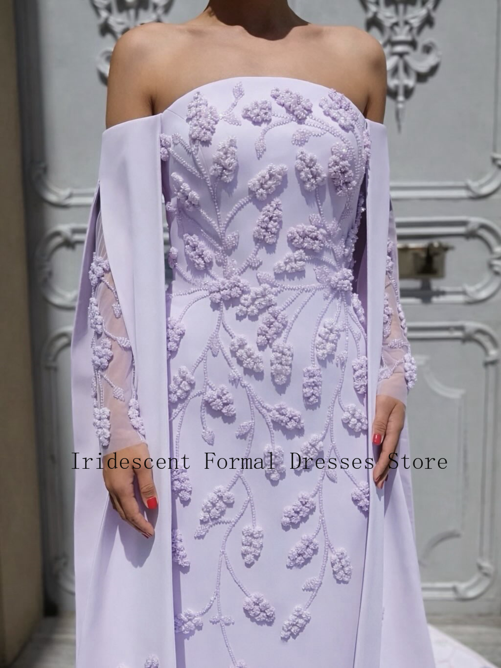 Gaun Malam Bunga Buatan Tangan - Embroidery Rose ulasan dan harga