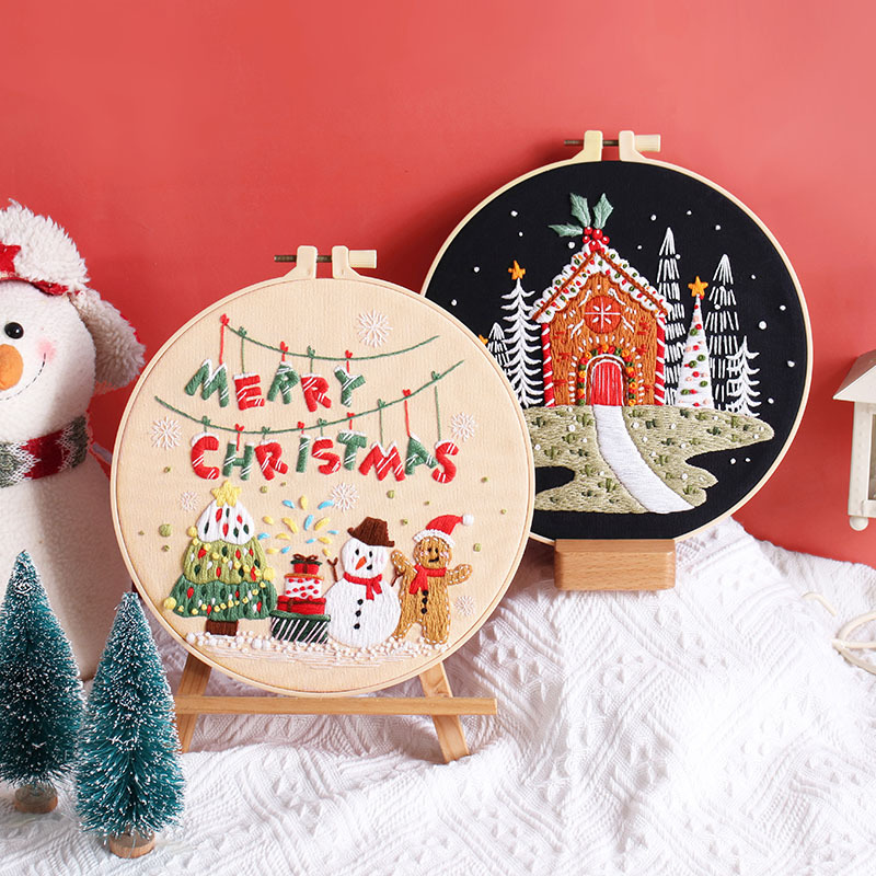 Kit bordir DIY Selamat Natal u - Embroidery Xmas Kits ulasan dan harga