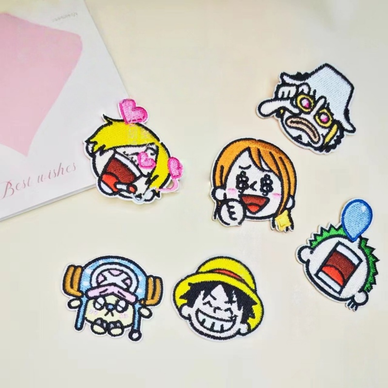 Patch Kain Anime One Piece Str - Embroidery Cloth ulasan dan harga
