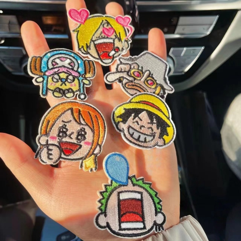 Patch Kain Anime One Piece Str - Embroidery Cloth ulasan dan harga