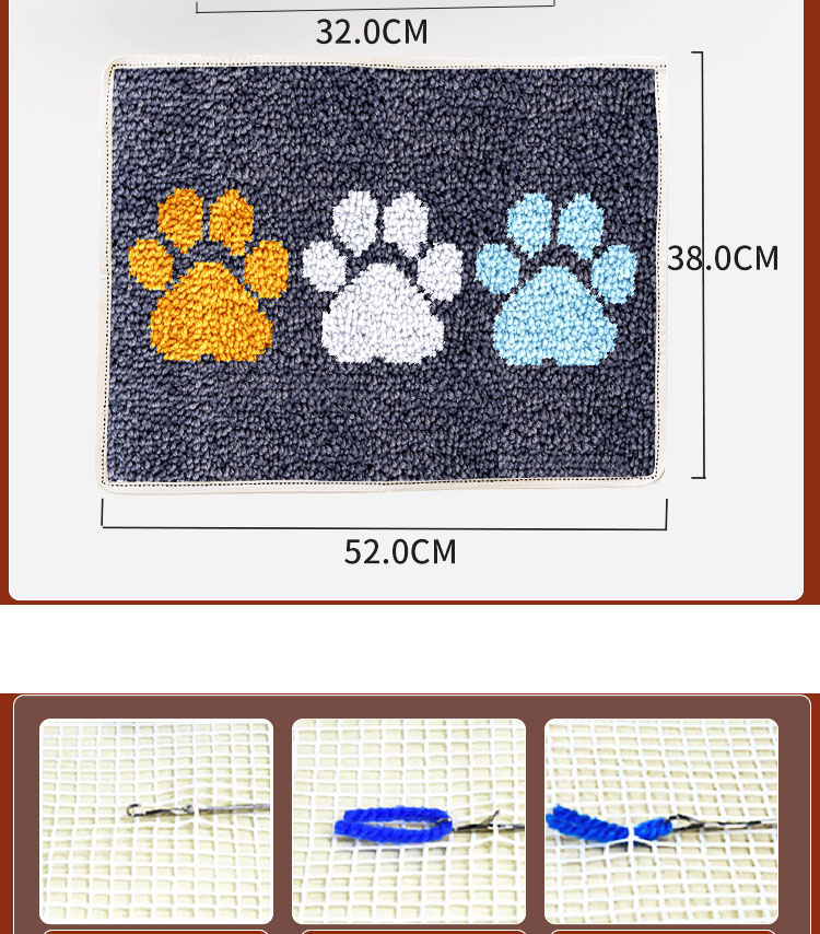 Kit kait gerendel kanvas bordi - Printed Embroidery Kit ulasan dan harga
