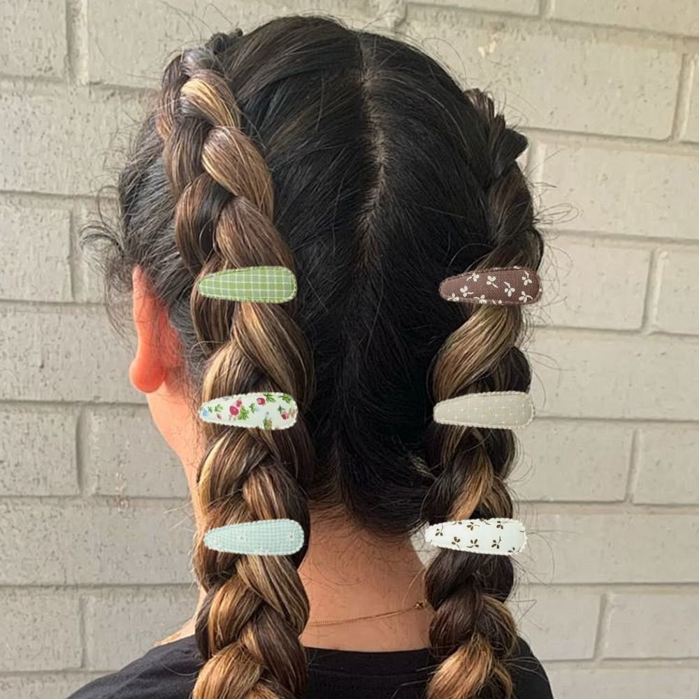 6 Pcs/Set Jepit Rambut Bayi Ca - Embroidery Love ulasan dan harga