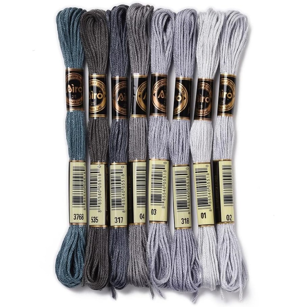 8 Gulungan 70 Yard Gelang Pers - Embroidery Thread Yarn ulasan dan harga