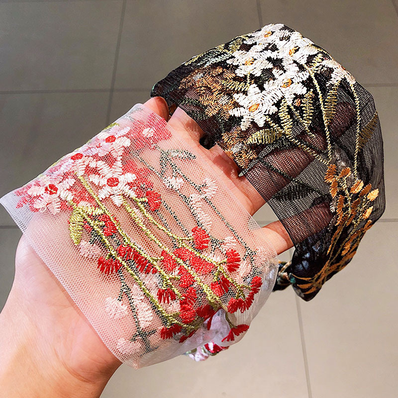 Ikat Rambut Etnis Perempuan Ik - Embroidery Knot ulasan dan harga