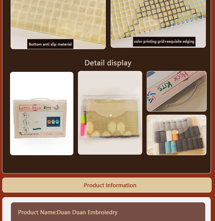 Bunga Baru Kait Kait Kit Karpe - Printed Embroidery Kit ulasan dan harga