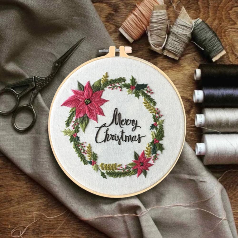 Perlengkapan Sulaman Natal DIY - Embroidery Xmas Kits ulasan dan harga