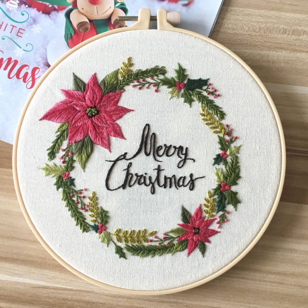 Perlengkapan Sulaman Natal DIY - Embroidery Xmas Kits ulasan dan harga