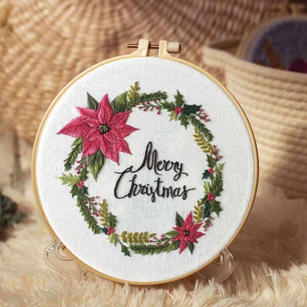 Perlengkapan Sulaman Natal DIY - Embroidery Xmas Kits ulasan dan harga